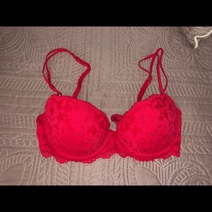 Red Lace Wired Bra